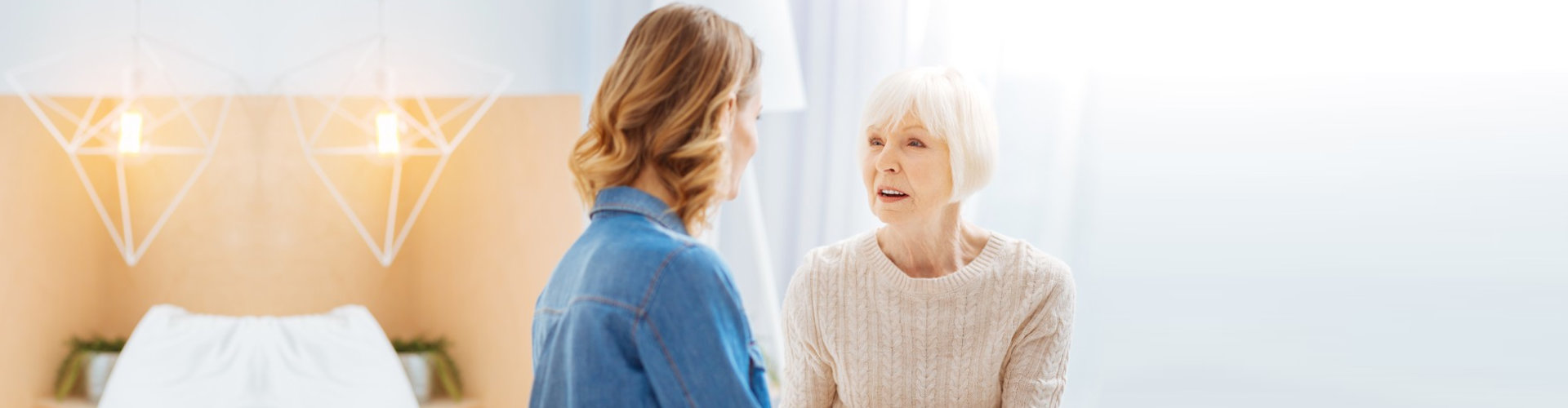 senior woman having a speech therapy